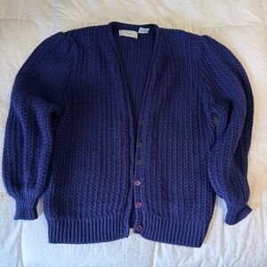 Vintage 80s 90s chunky knit y2k sweater academia slouchy